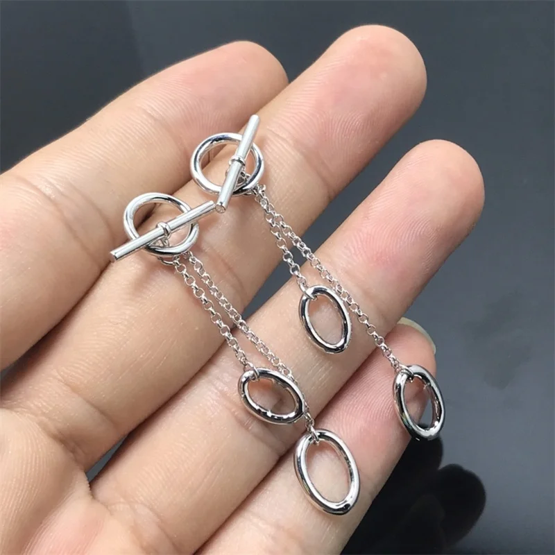 2025 New Fashion Enamel Hoop Earrings for Women Exquisite Versatile Temperament Earrings Gift Jewelry - Image 4