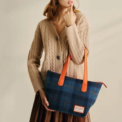 Women's Bag Designer Luxury Shoulder Bag Square Handbags Tweed Fashion Autumn and Winter New Large Capacity Tote Bag Bucket