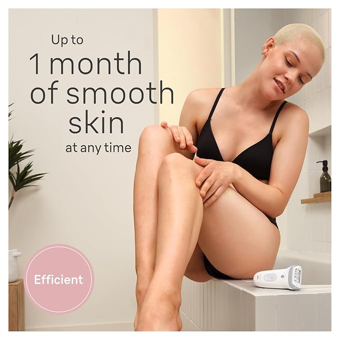Braun Silk-epil 7 SE7041 Epilator for Women, Cordless Wet & Dry Epilation, Braun Epilator for Long Lasting Hair Removal, Smooth Skin with Sensosmart Technology, Waterproof, Less Pain - Image 3